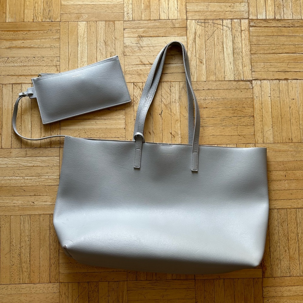 YSL East West Tote Bag in Granite Color with Dust Bag